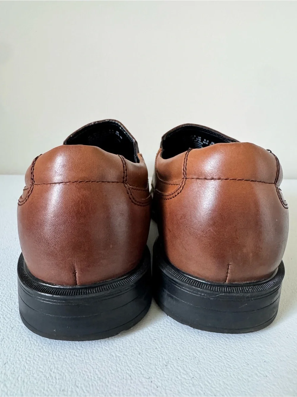 Kenneth Cole Men's Len Brown Leather Slip-On Loafers size 11